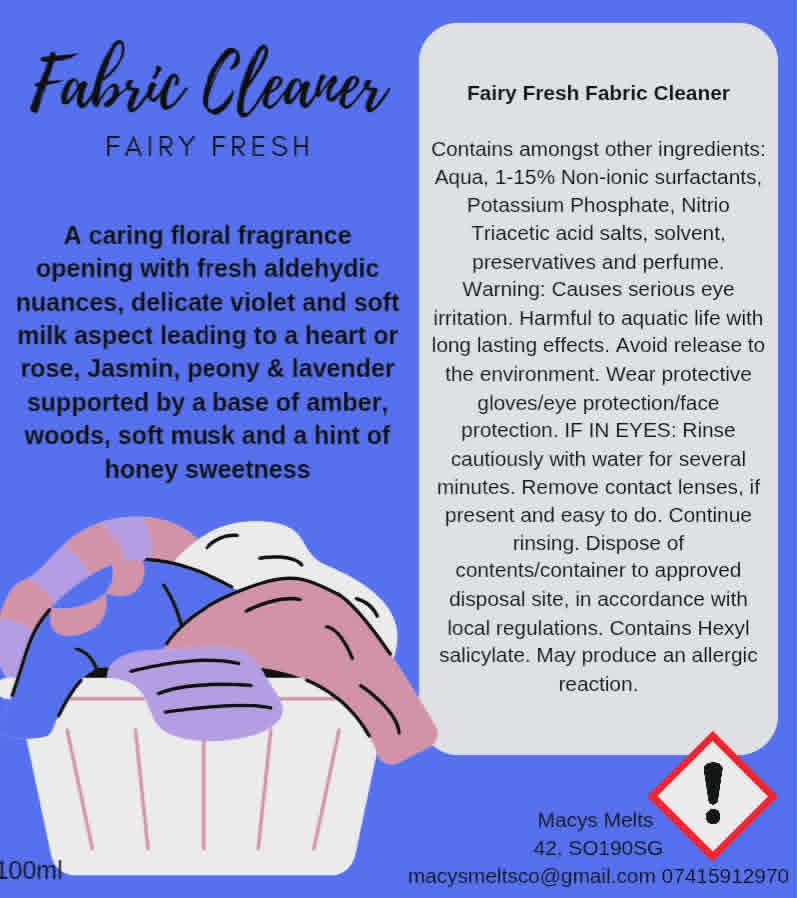 Fabric Cleaner Concentrate