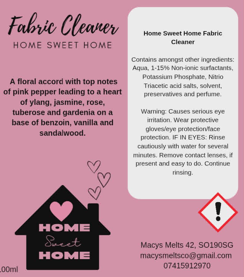 Fabric Cleaner Concentrate