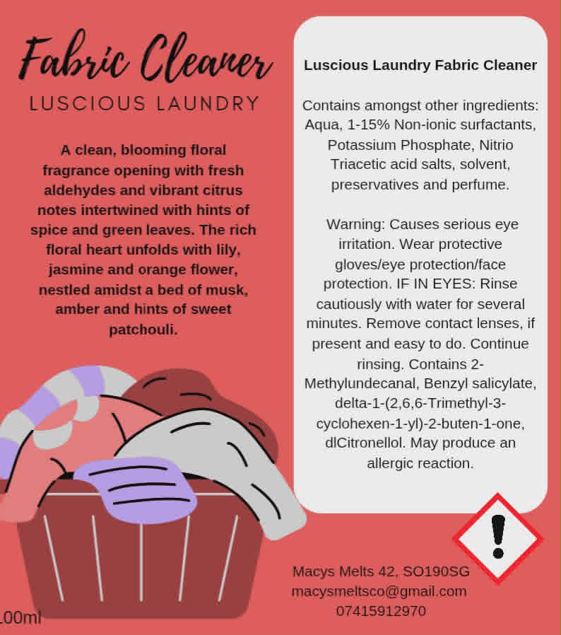 Fabric Cleaner Concentrate